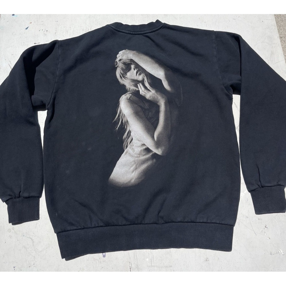 Women's Taylor Swift Sweatshirt‎ Black Spell-Out M Pop Singer Swiftie Poets Dept